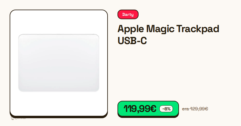 Apple Magic Trackpad branco com cabo USB-C