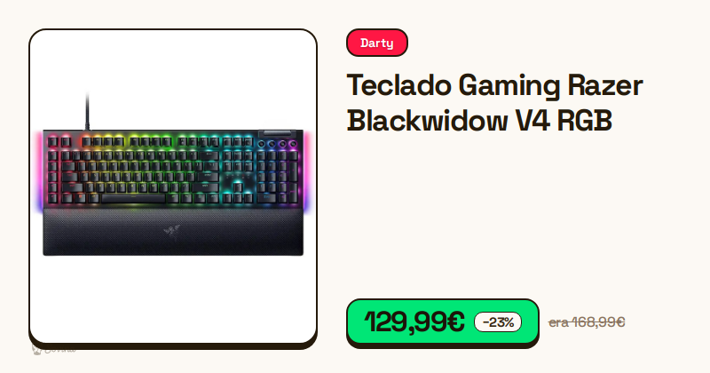 Teclado gaming Razer Blackwidow V4 com iluminação RGB