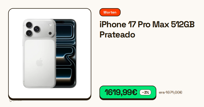 iPhone 17 Pro Max prateado