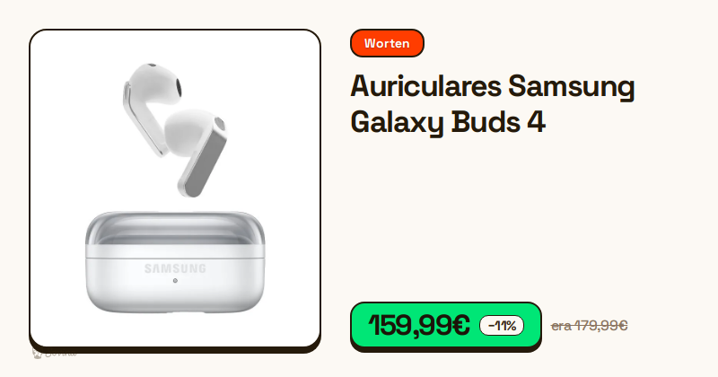 Auriculares Samsung Galaxy Buds 4 brancos