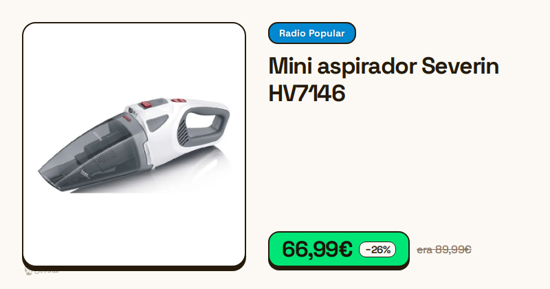 Mini aspirador de mão Severin HV7146