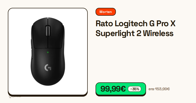 Rato gaming Logitech G Pro X Superlight 2 sem fios em preto
