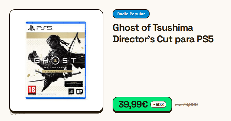 Capa do jogo Ghost of Tsushima Director's Cut para a consola PlayStation 5