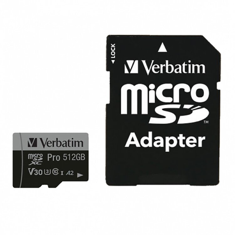 MEMÓRIA MICRO-SD VERBATIM 512GB PRO
