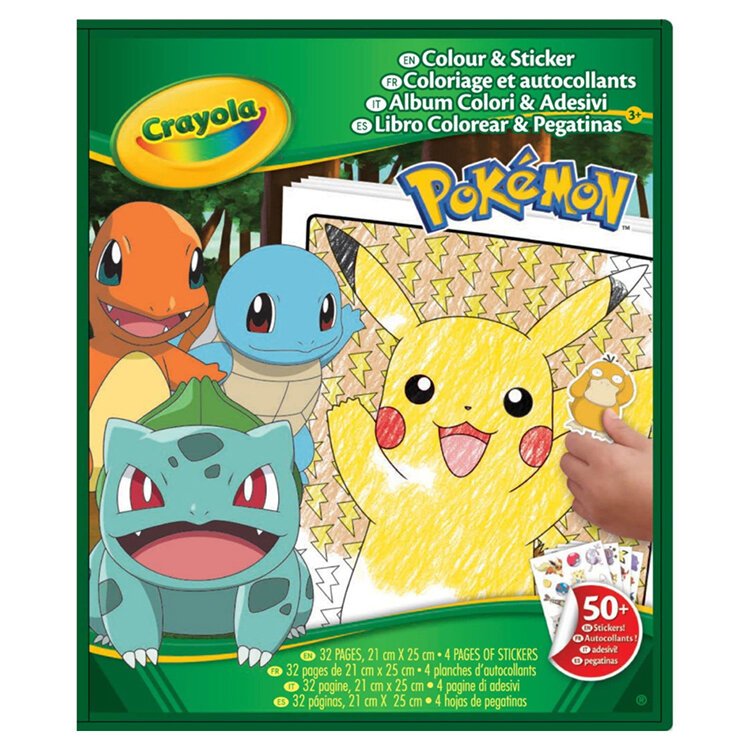 LIVRO COLORIR CRAYOLA POKEMON
