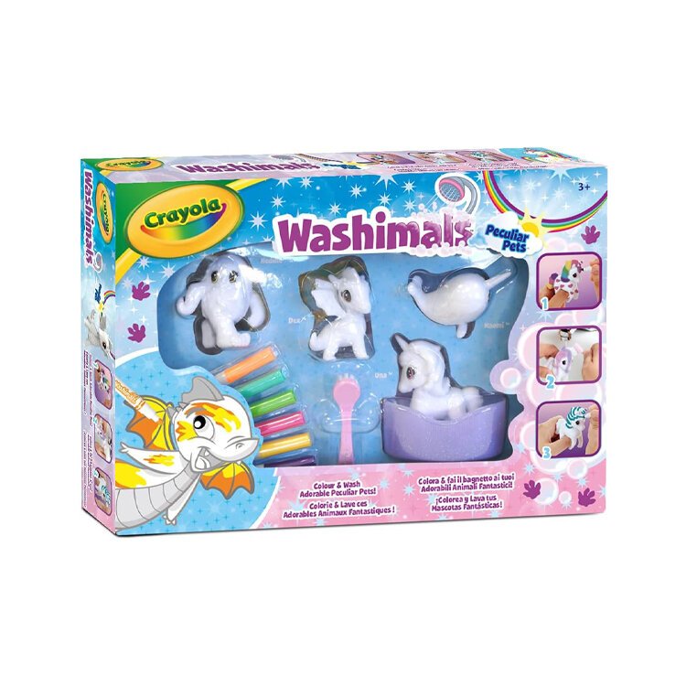 BRINQUEDO CRAYOLA WASHIMALS PPAT 6X