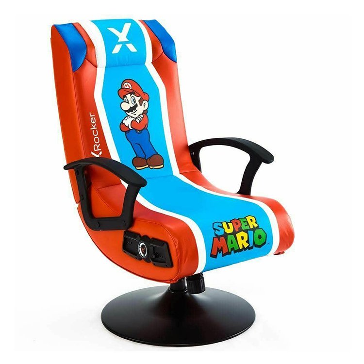 CADEIRA GAMING XROCKER S MARIO AUDIO