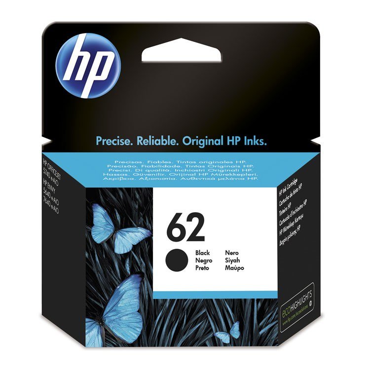 TINTEIRO HP 62 PRETO C2P04AE