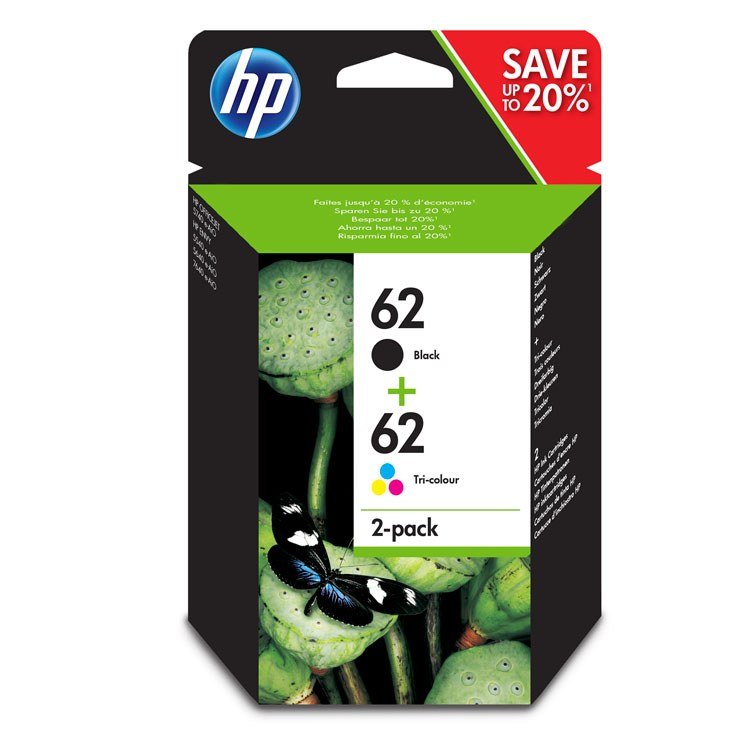TINTEIRO HP 62 COMBO 2 PACK