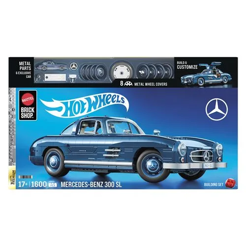 Carro Hot Wheels Mercedes-Benz 300 SL - Set de Construção 1600 Peças - Mega | Mattel  Brick Shop