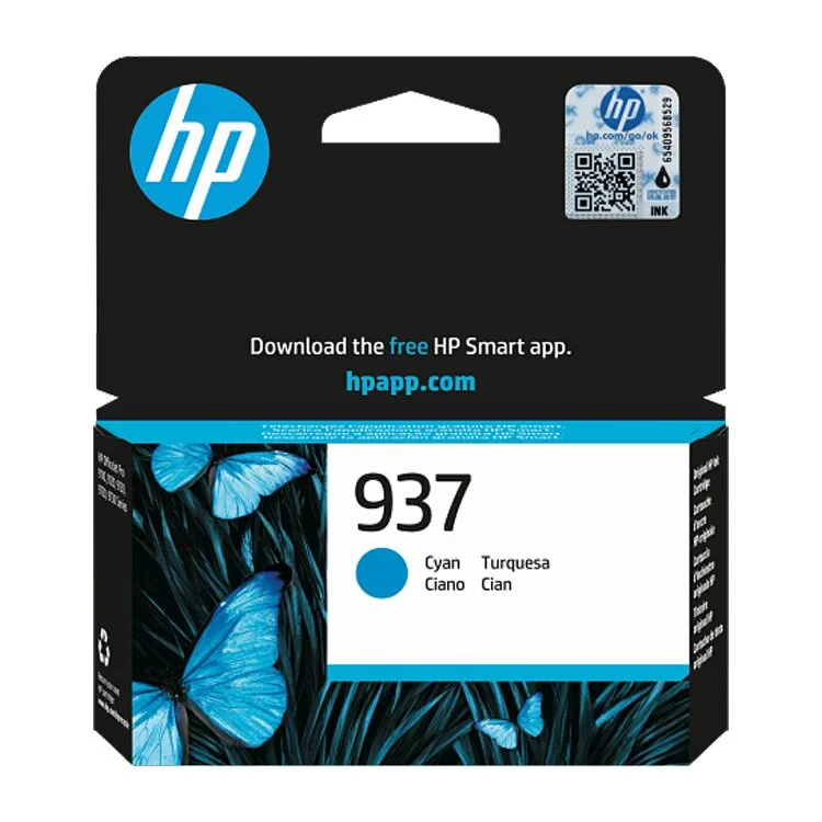 TINTEIRO HP 937 CIANO 4S6W2NE