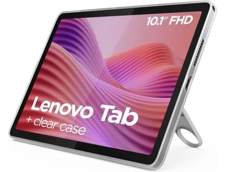 Tablet LENOVO Tab (10.1'' - 64 GB - RAM: 4 GB - Wi-Fi - Cinzento) + Capa Transparente