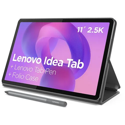 Tablet LENOVO Idea Tab (11'' - 256 GB - RAM: 8 GB - Wi-Fi - Cinzento) + Folio + Pen