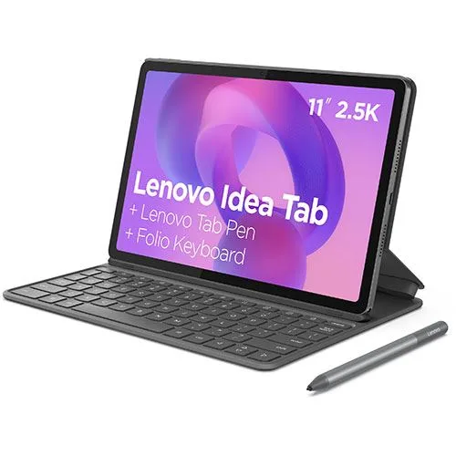 Tablet LENOVO Idea Tab 11" (2.5K - 90Hz - WiFi - Cinzento - 8GB/256GB) + Pen + Capa Teclado