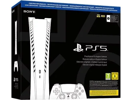Consola PS5 Digital (Recondicionada Certificada Sony - 825 GB)