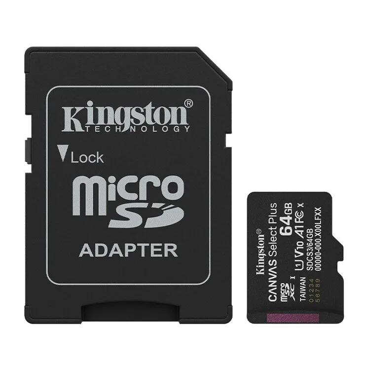 MEMÓRIA MICRO-SD KINGSTON 64GB 100MB/S