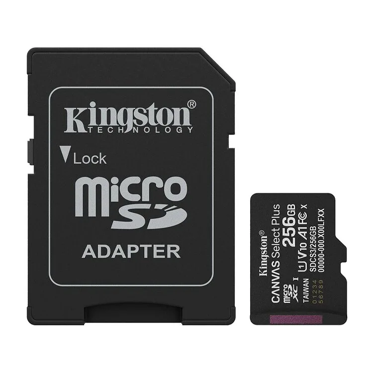 MEMÓRIA MICRO-SD KINGSTON 256GB 150MB/S
