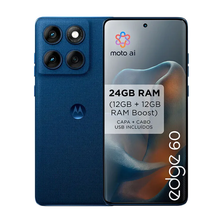 SMARTPHONE MOTOROLA EDGE 60 512GB AZUL
