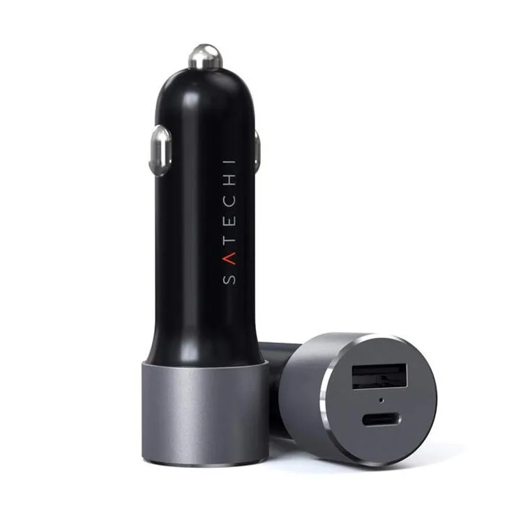 CARREGADOR ISQUEIRO SATECHI 72W USB-C CINZA