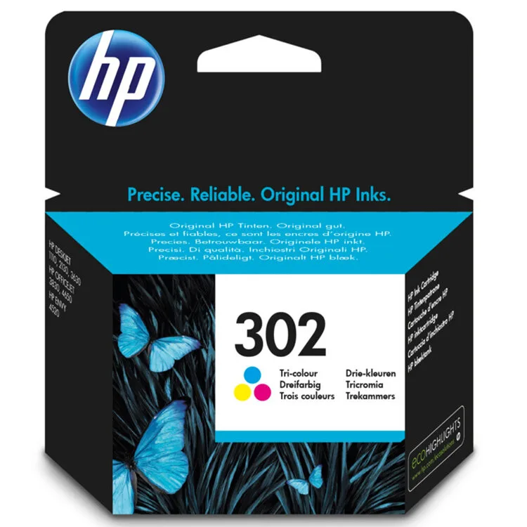 TINTEIRO HP 302 TRICOLOR F6U65A
