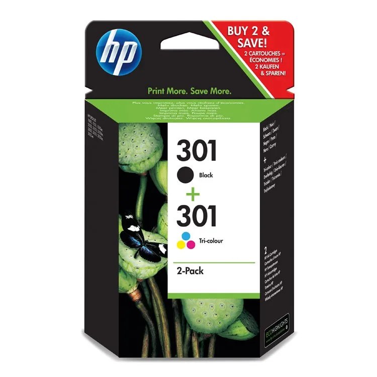 TINTEIRO HP 301 COMBO 2 PACK