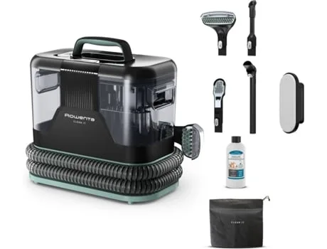 Maquina de Limpeza Têxteis ROWENTA IN5021 Clean IT Pet (750 W - 2.3 L - Cabo 5m - Preto e Verde)