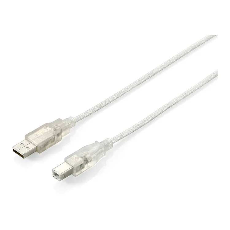 CABO EQUIP USB 2.0 A-B 3M CINZA