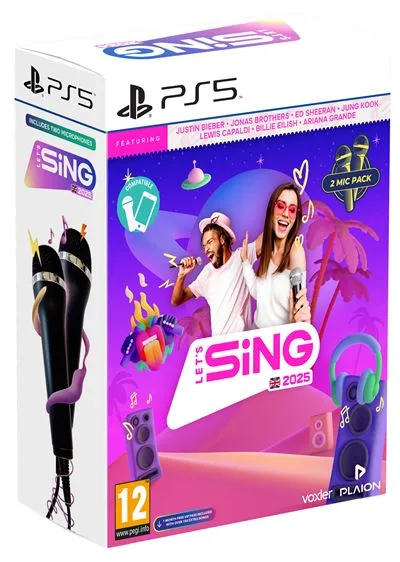 Let's Sing 2025 + 2 Microfones - PS5