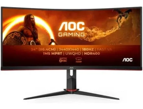 Monitor Curvo AOC CU34G2XP/BK (34'' - QHD - Led VA)