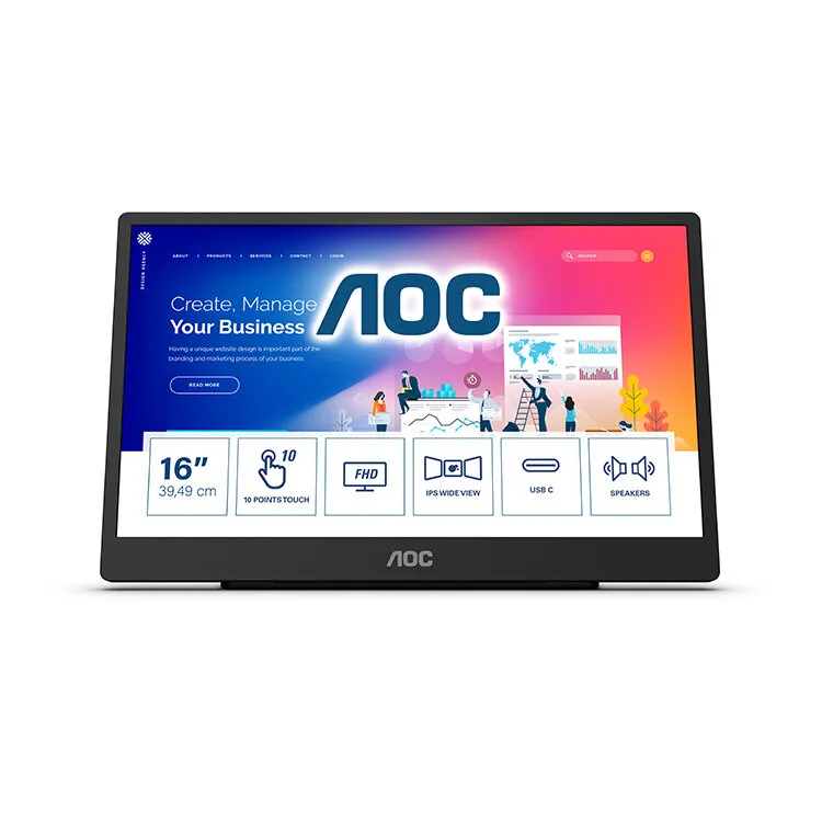 MONITOR PORTÁTIL LED AOC 16T2
