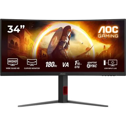 Monitor Gaming AOC CU34G4 (34'' - Wide Quad HD - 0.5 ms)