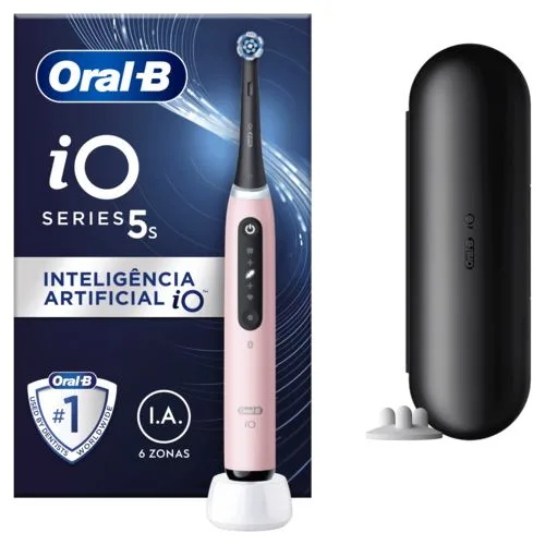 Escova Dentes Elétrica ORAL-B iO 5S Rosa (1 Unidade)