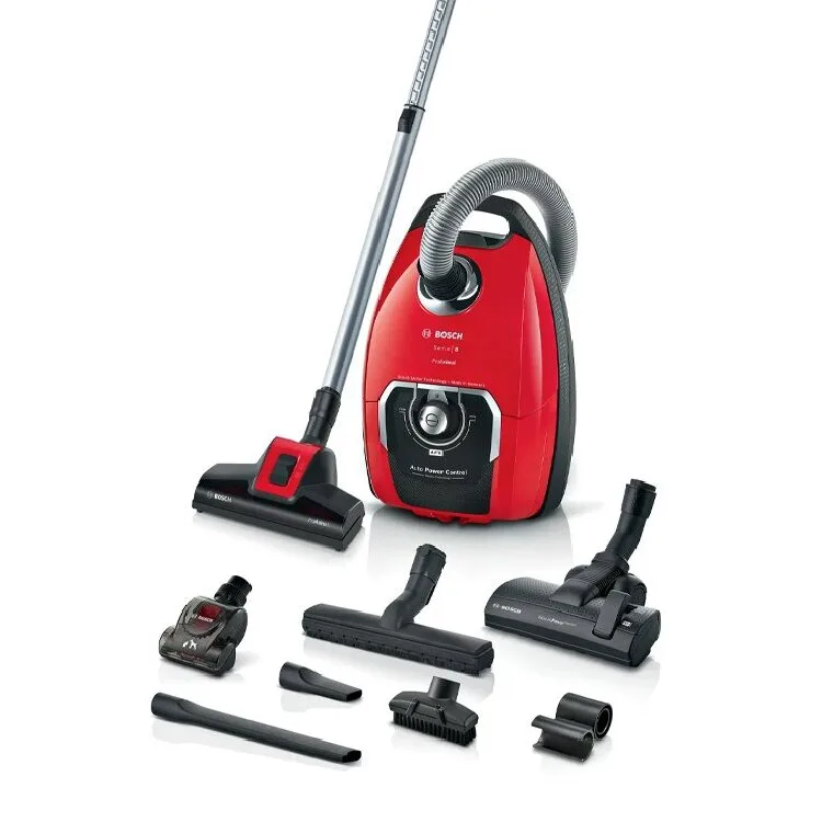 Aspirador com Saco BOSCH BGB8PET3A Proanimal (74 dB - Saco de Pó 5 L - Vermelho)