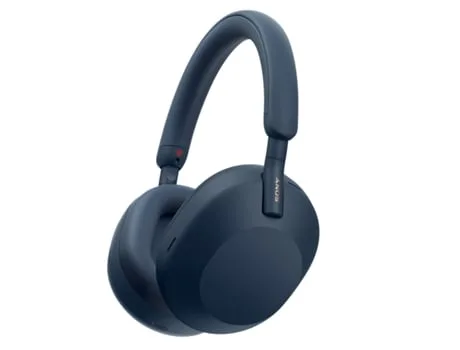 Auscultadores Bluetooth SONY WH 1000XM5 Headband Premium (Over Ear - Microfone - Noise Cancelling - Azul)