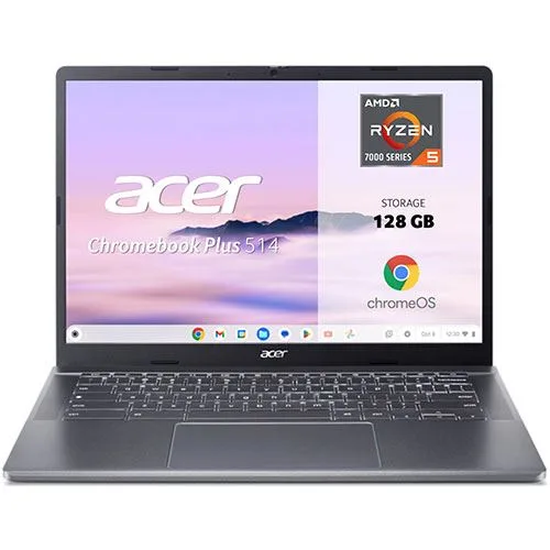 Portátil ACER Chromebook Plus 514 CB514-3H (14" WUXGA - AMD Ryzen 3 7320C - RAM: 8 GB - 128 GB eMMC - AMD Radeon 610M)