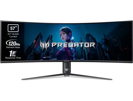 Monitor Gaming ACER Predator Z57bmiiphuzx (57'' - Curvo - 1 ms - 120 Hz - DUHD - Preto)
