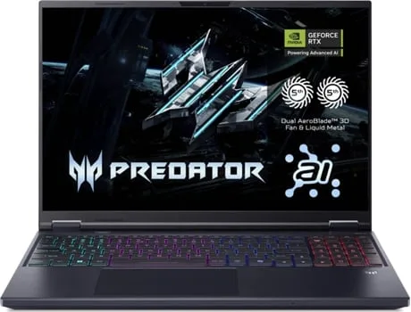 Portátil Gaming ACER Predator Helios Neo PHN16-73 (Intel Core Ultra 9 275HX - NVIDIA GeForce RTX 5070 Ti - RAM: 64 GB - 1 TB SSD - 16'')