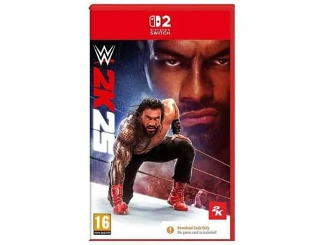 Jogo Nintendo Switch 2 WWE 2K25 (Código de Descarga na Caixa)