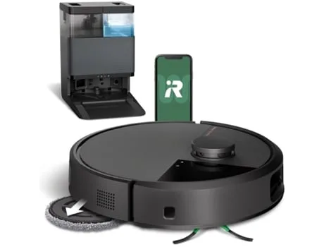 Aspirador Robô IROBOT Roomba Plus 506 Combo + Base Autowash (Autonomia: 180 min - Preto)
