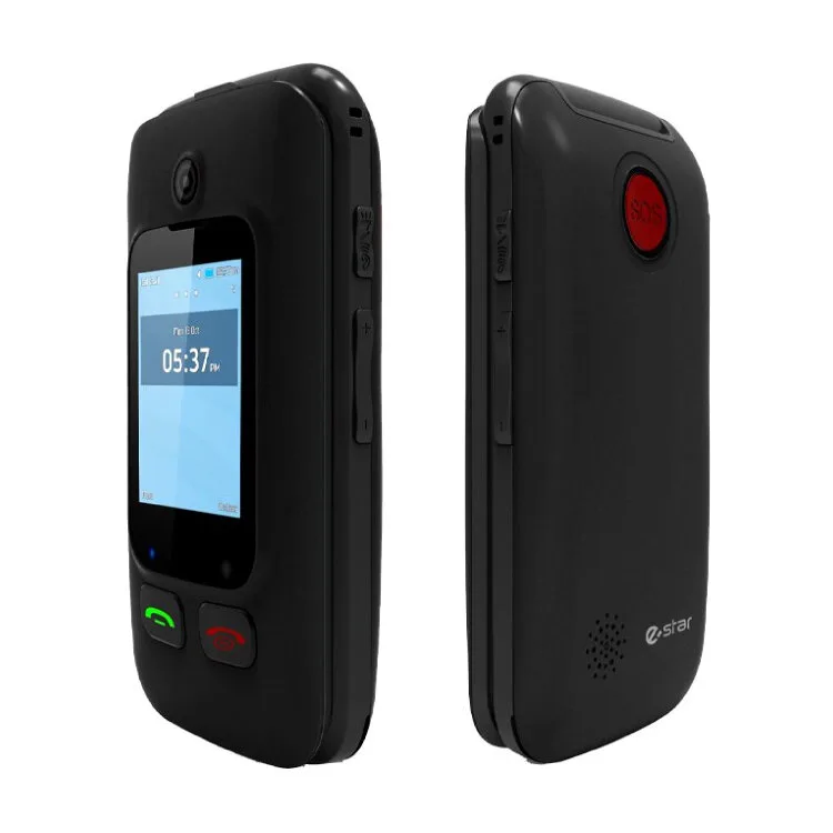 TELEMÓVEL E-STAR DIGNI FLIP PRETO