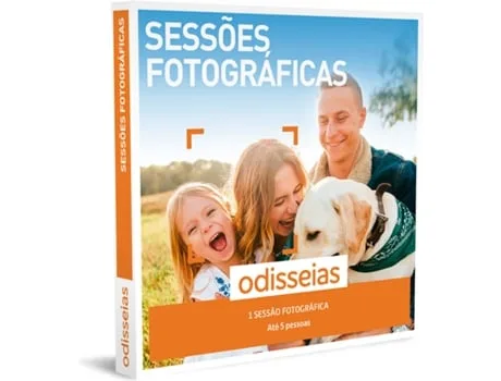 ODISSEIAS Pack Presente - Sessões Fotográficas - Experiência até 5 pessoas