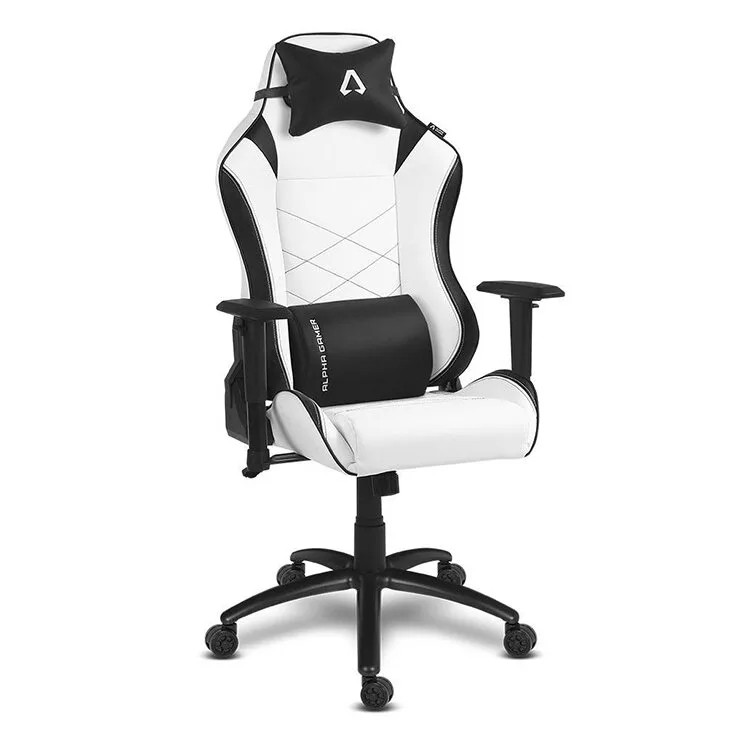 CADEIRA GAMING ALPHA GAMER ATENA WH/BK