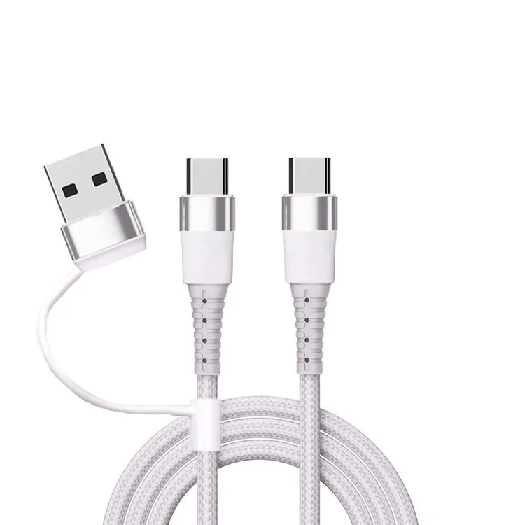 CABO TELEMÓVEL TECH FUZZION USB-C/A GREY