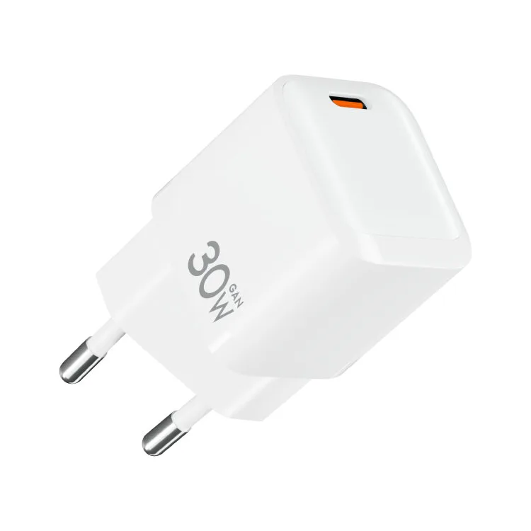 CARREGADOR TECH FUZZION GAN 30W 1 USB-C WHT
