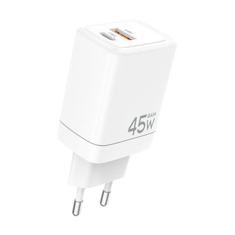 CARREGADOR TECH FUZZION 45W GAN USB-A/USB-C