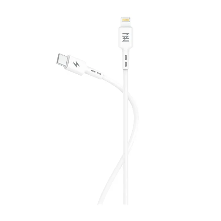CABO TECH FUZZION USB-C  / LIGHT 2M WHT