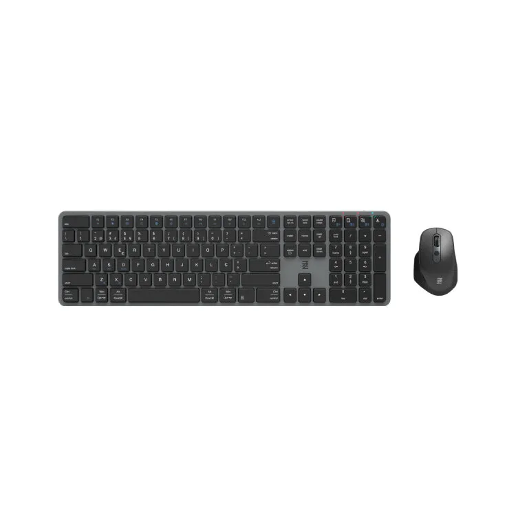 TECLADO + RATO TECH FUZZION MOONLIGHT WIRELESS (USB-A, Bluetooth; Wireless, 250 Hz)