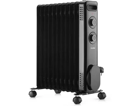 Aquecedor a Óleo FLAMA 2367FL (2500 W - Preto)