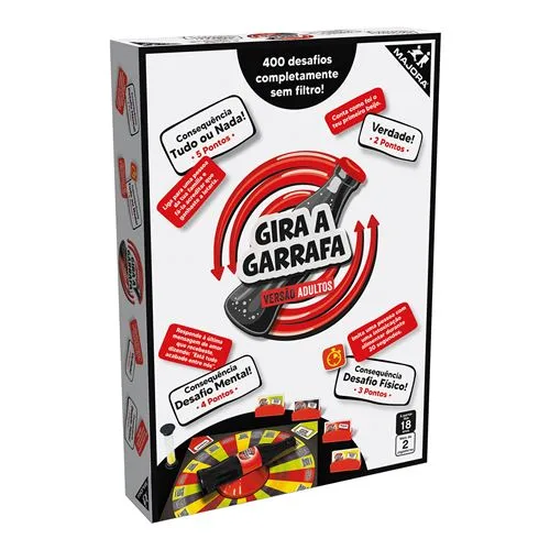 Jogo Gira a Garrafa - Versão Adultos - Majora | Concentra