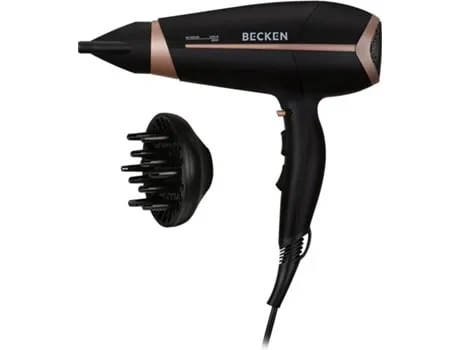 Secador de Cabelo Profissional BECKEN BPHD4501 (2200 W - 3 Níveis de temperatura)